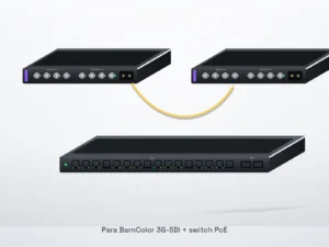 Wynajem Barnfind BarnColor 3G-SDI (fioletowy) – para ze switchem PoE